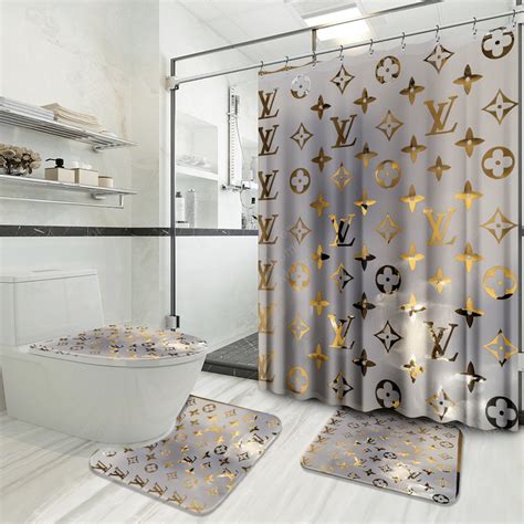 louis vuitton shower curtain set.